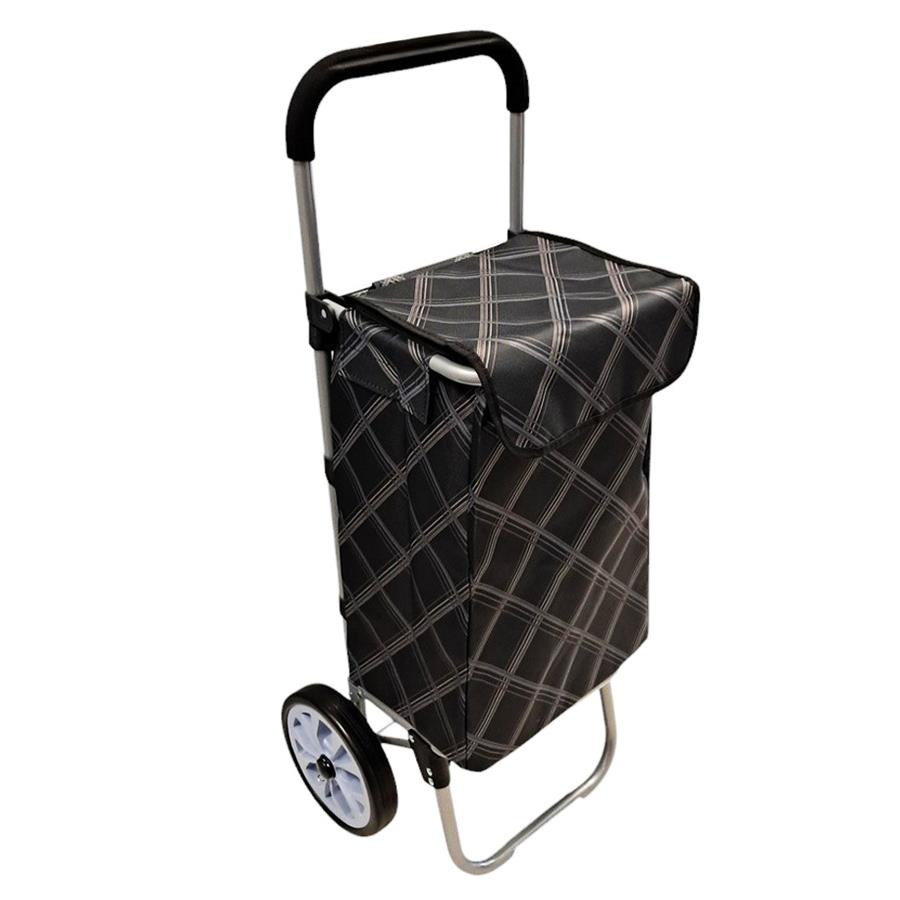 Torba na zakupy na kółkach krata brąz/DIA4224 DH-DIA4224