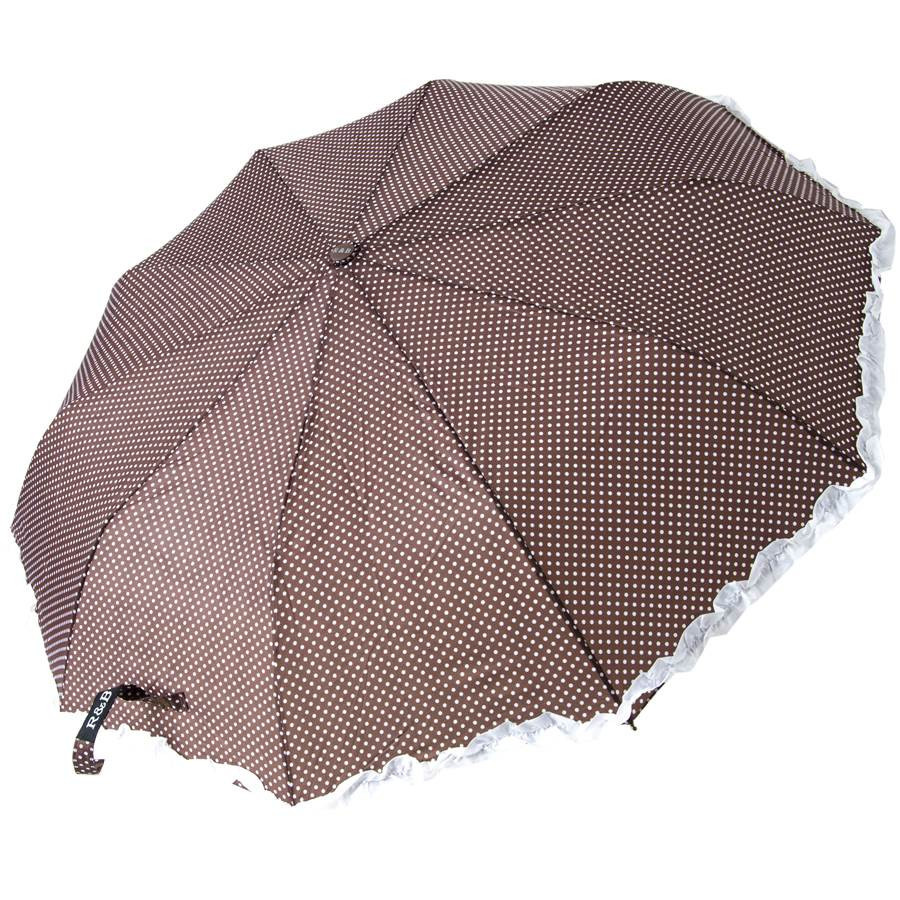 Parasol pełen automat 10 drut śr.98cm kropki/DI226 DH-DI226