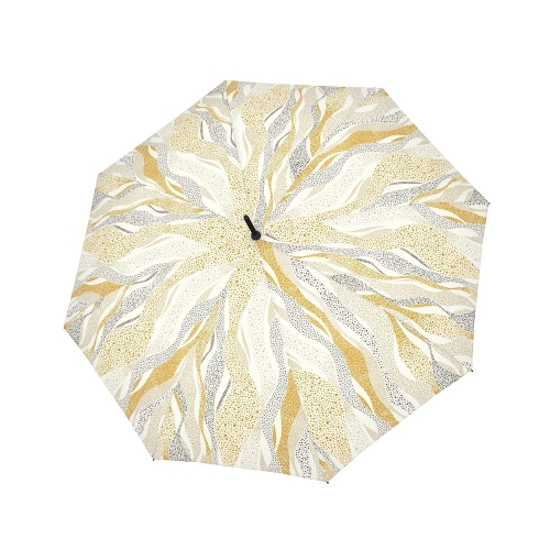 Parasol damski Doppler Fiber Flex Whisper Sand półautomatyczny długi