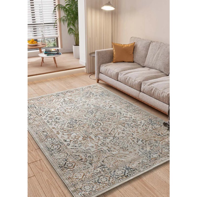 Dywan wewnętrzny prostokątny, wielokolorowy, 77 x 150 cm, KEOPS vintage z reliefem - ATTICGO
