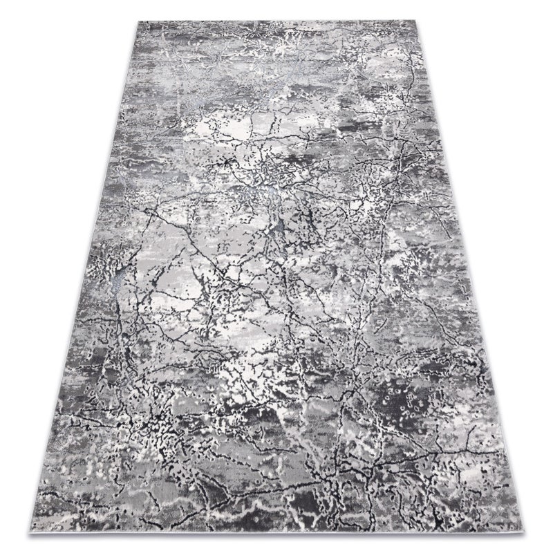 Dywan ALLURE 5716 Kamień - Strukturalny, stylowy, glamour jasnoszary / szary 180x270 cm