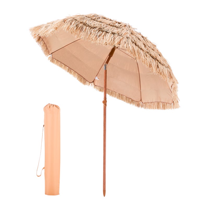 Parasol słomiany Hawajski parasol plażowy Parasol ogrodowy Parasol targowy 2m VEVOR