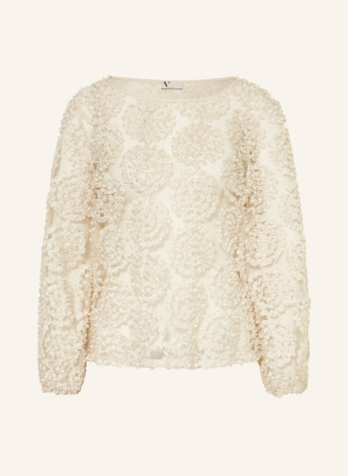 V By Vera Mont Bluzka Z Siateczki beige