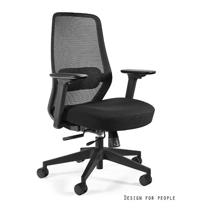 Unique Fotel obrotowy SONIC M Czarny