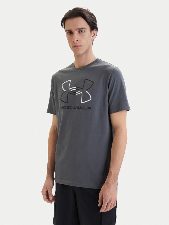 Under Armour T-Shirt Ua Gl Foundation Update Ss 1382915 Szary Loose Fit