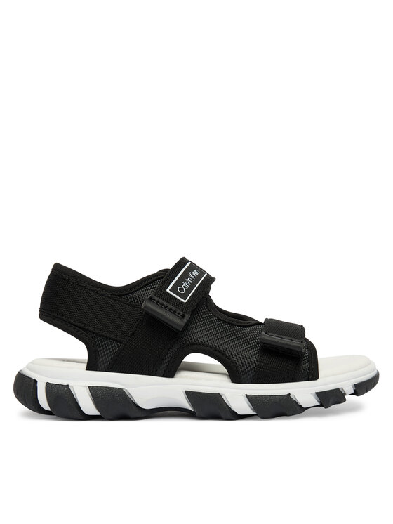 Calvin Klein Sandały Velcro Sandal V1B2-83321-1564 Beżowy