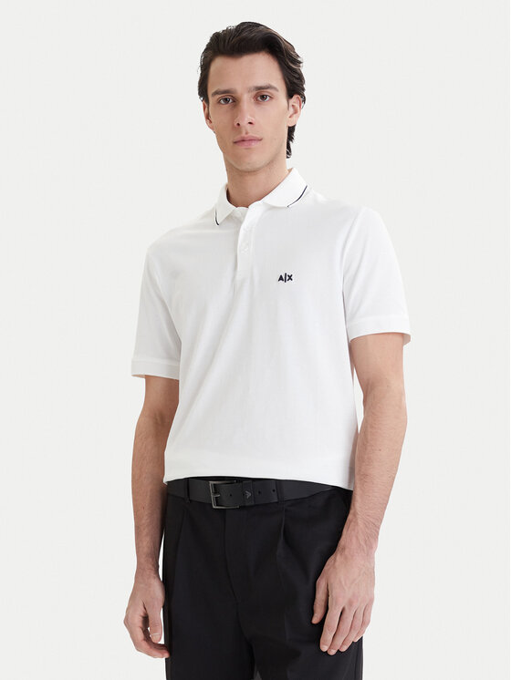 Armani Exchange Polo XM001289 AF10363 U0009 Biały Regular Fit