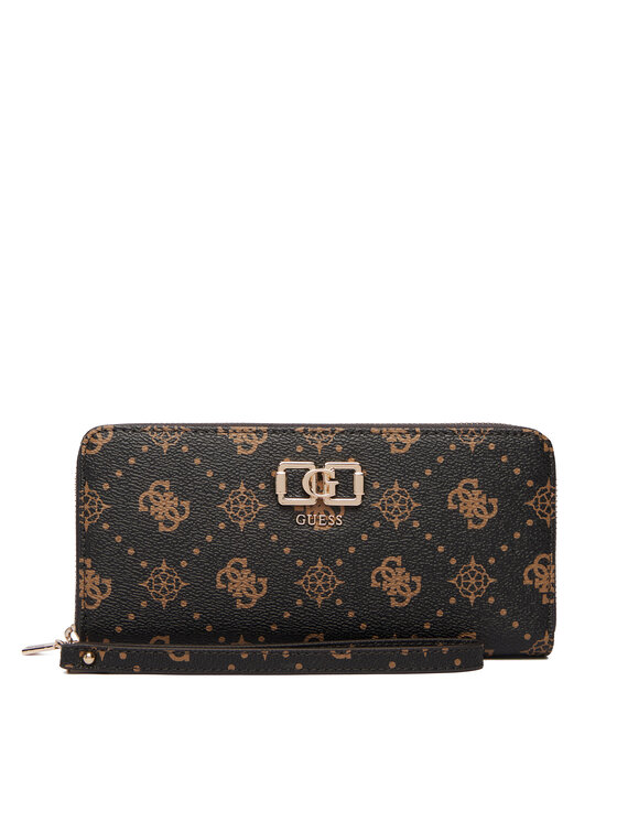 Guess Portfel Emelie Logo Slg SWGP99 28146 Brązowy