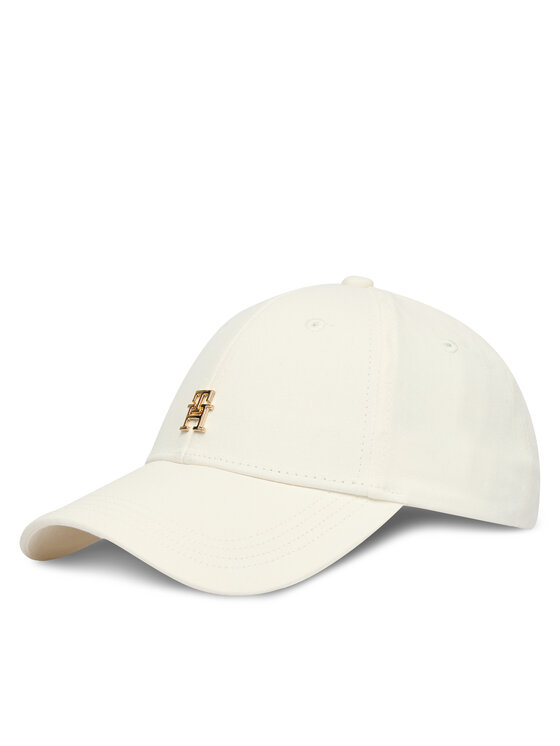Tommy Hilfiger Czapka z daszkiem Th Elevated Chic Cap AW0AW17631 Biały