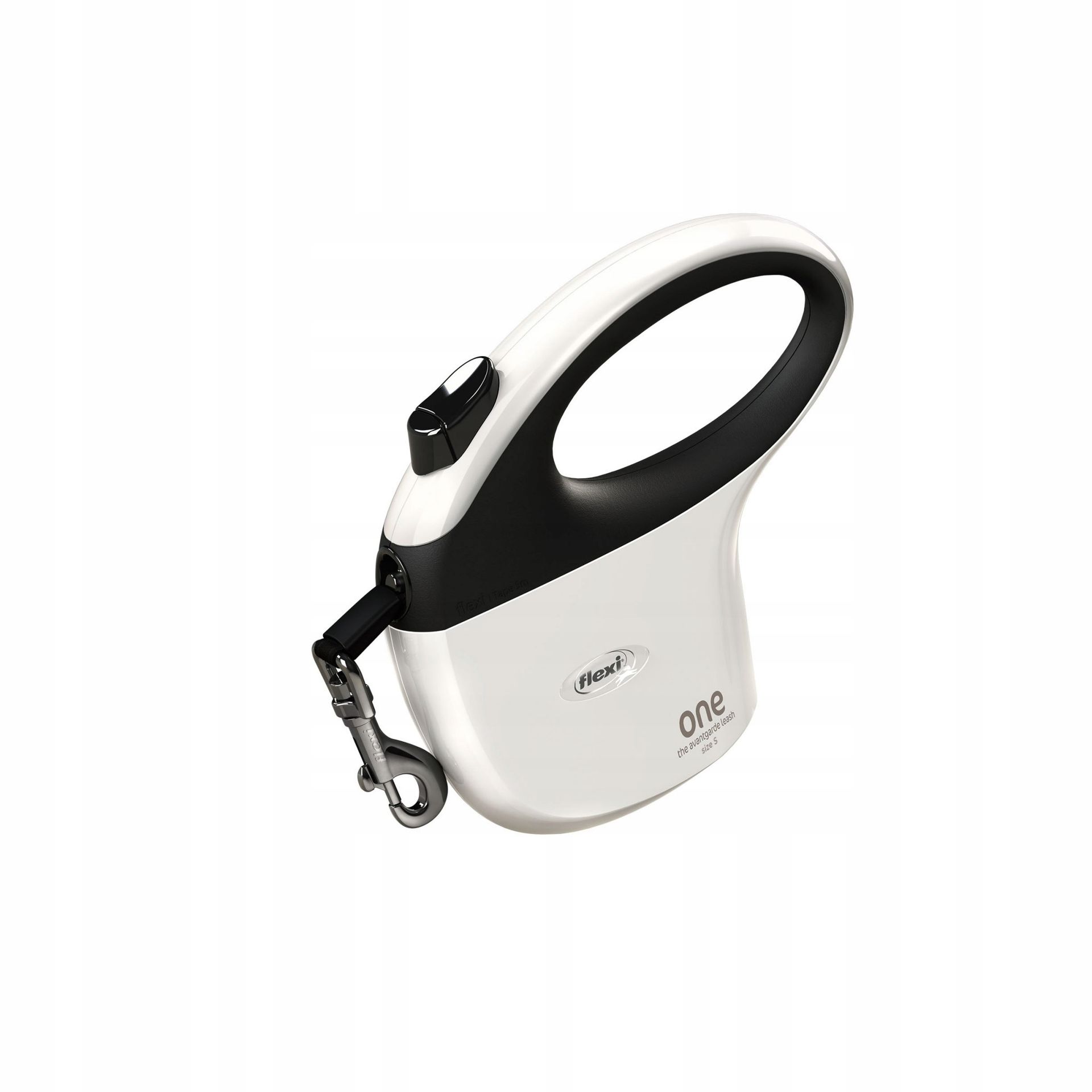 FLEXI One for all S Biały - smycz automatyczna - 5m