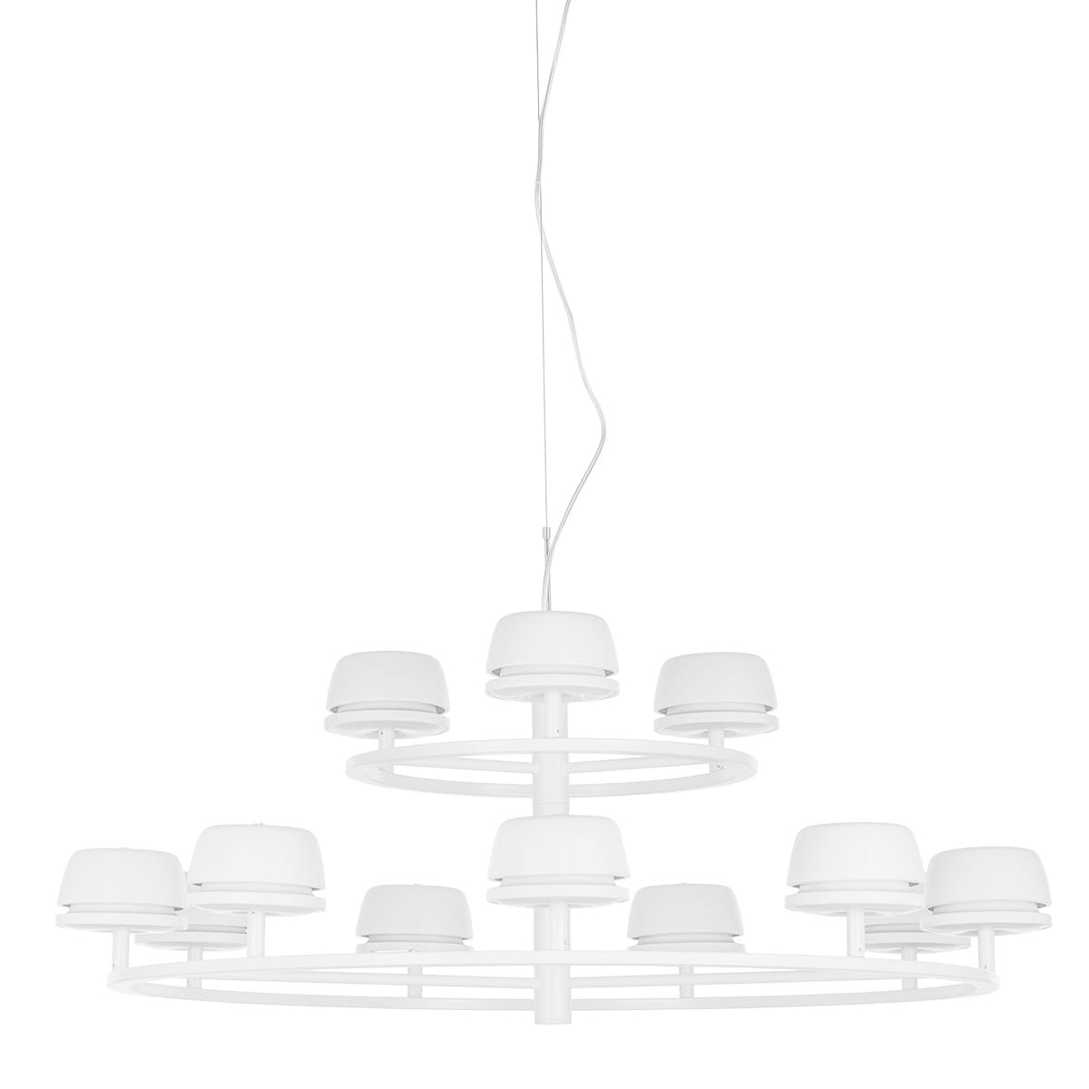 MIRANDA nowoczesny żyrandol lampa wisząca biała LED 75W 3000K AD16004-12A WH