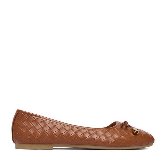 Baleriny JENNY CEO-WSS21735-02 Brązowy
