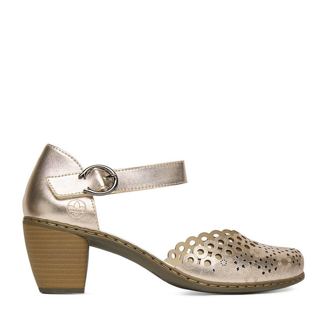 Półbuty Rieker CEO-40902-90 Złoty