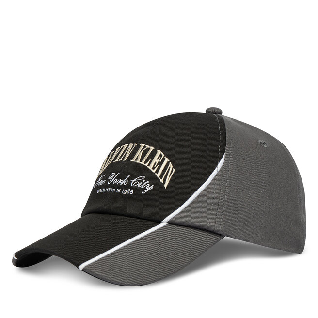 Czapka z daszkiem Calvin Klein Two Tone Seasonal Graphic Cap LV04D5088G Czarny
