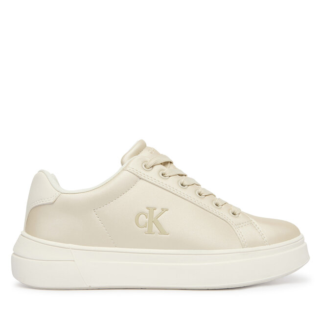 Sneakersy Calvin Klein Low Cut Lace Up V3A9-83220-1688 Beżowy