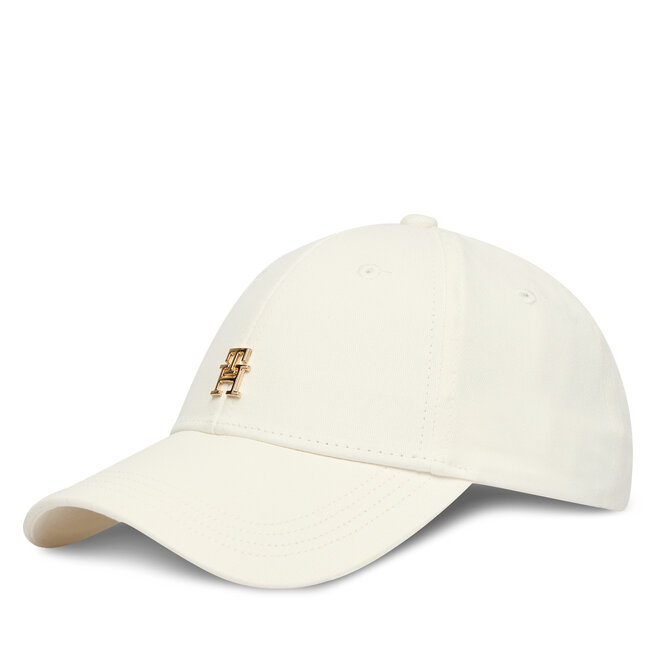 Czapka z daszkiem Tommy Hilfiger Th Elevated Chic Cap AW0AW17631 Biały