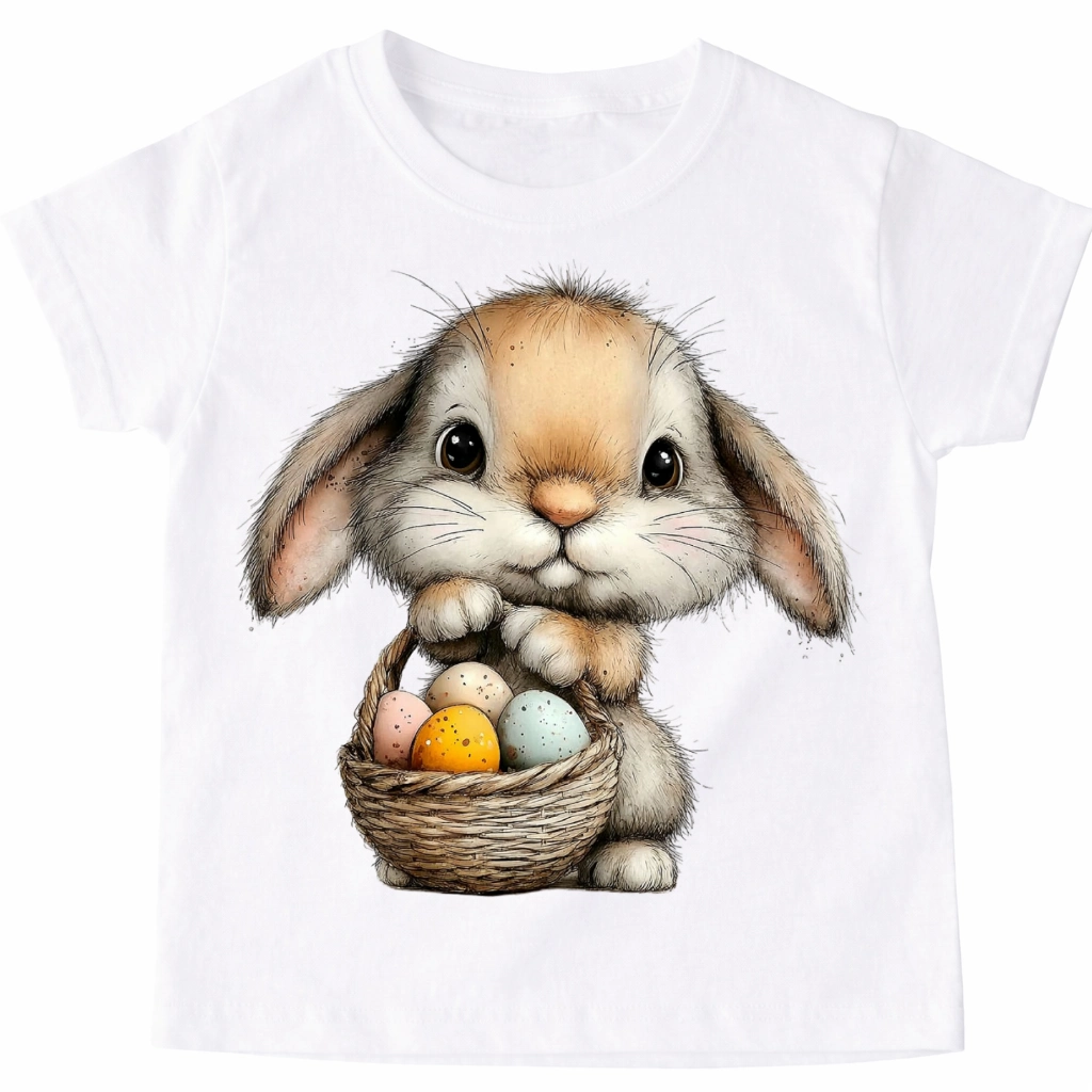 Koszulka dla dziecka z zajączkiem - wzór zajączek60-6