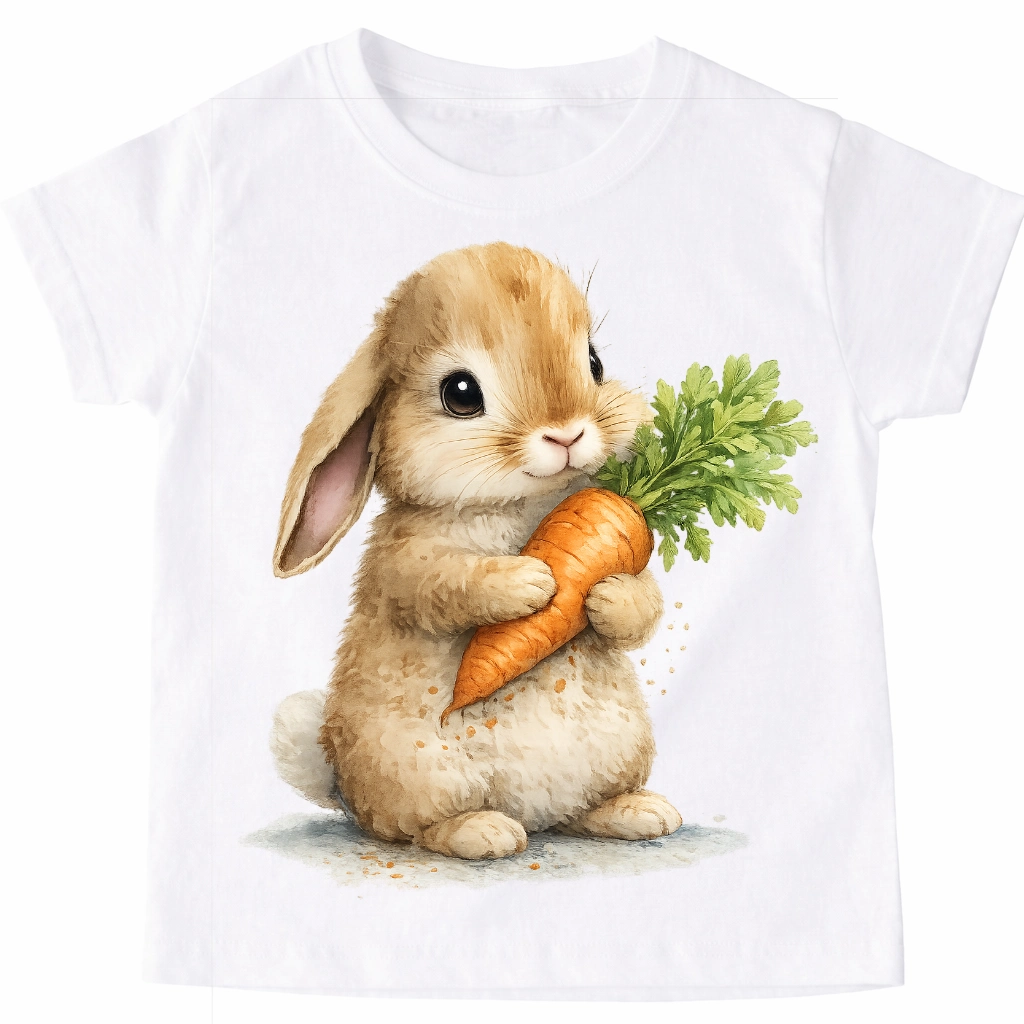 Koszulka z zajączkiem królikiem dla dziewczynki - wzór bunny110