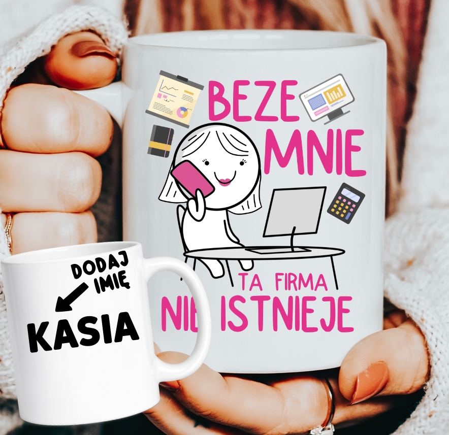 Kubki z imieniem dla koleżanek z pracy na Dzień Kobiet