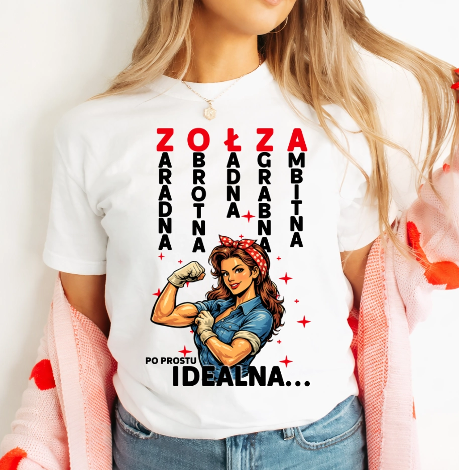 Damska koszulka dla dziewczyny na prezent - ZOŁZA
