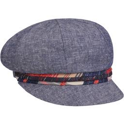 Czapka Kaszkiet Alvora by bedacht, niebieski nakrapiany, One Size