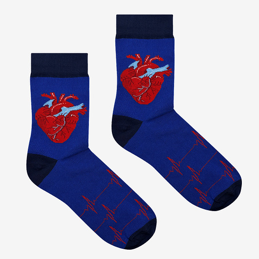 Skarpetki Serca Kardio Indygo