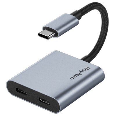 Adapter USB Typ-C - 2x USB Typ-C RAYNEO XRAC-CHA01OS