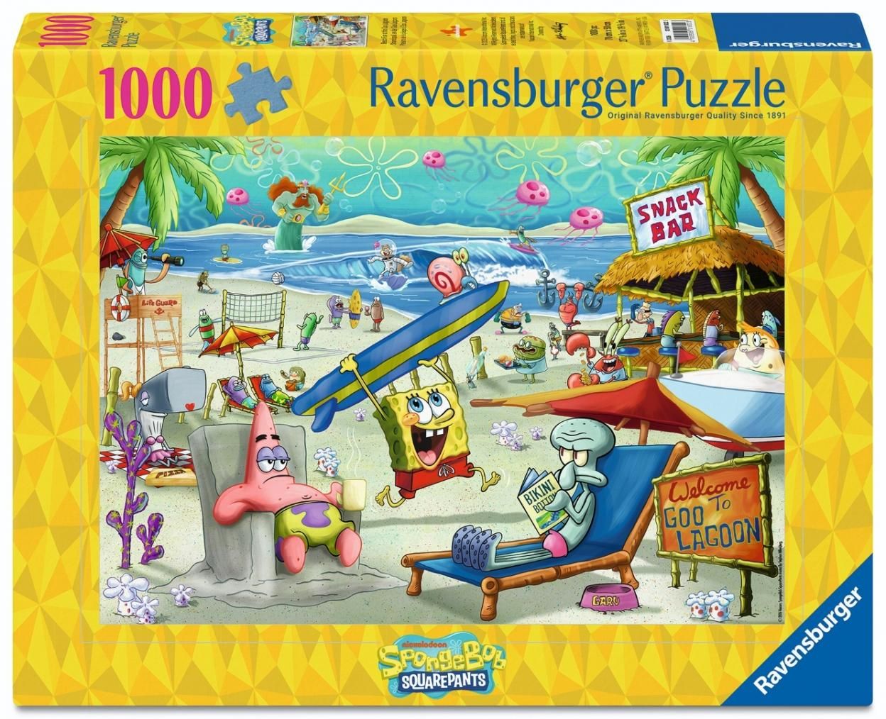 Puzzle 1000 Spongebob Ravensburger - puzzle
