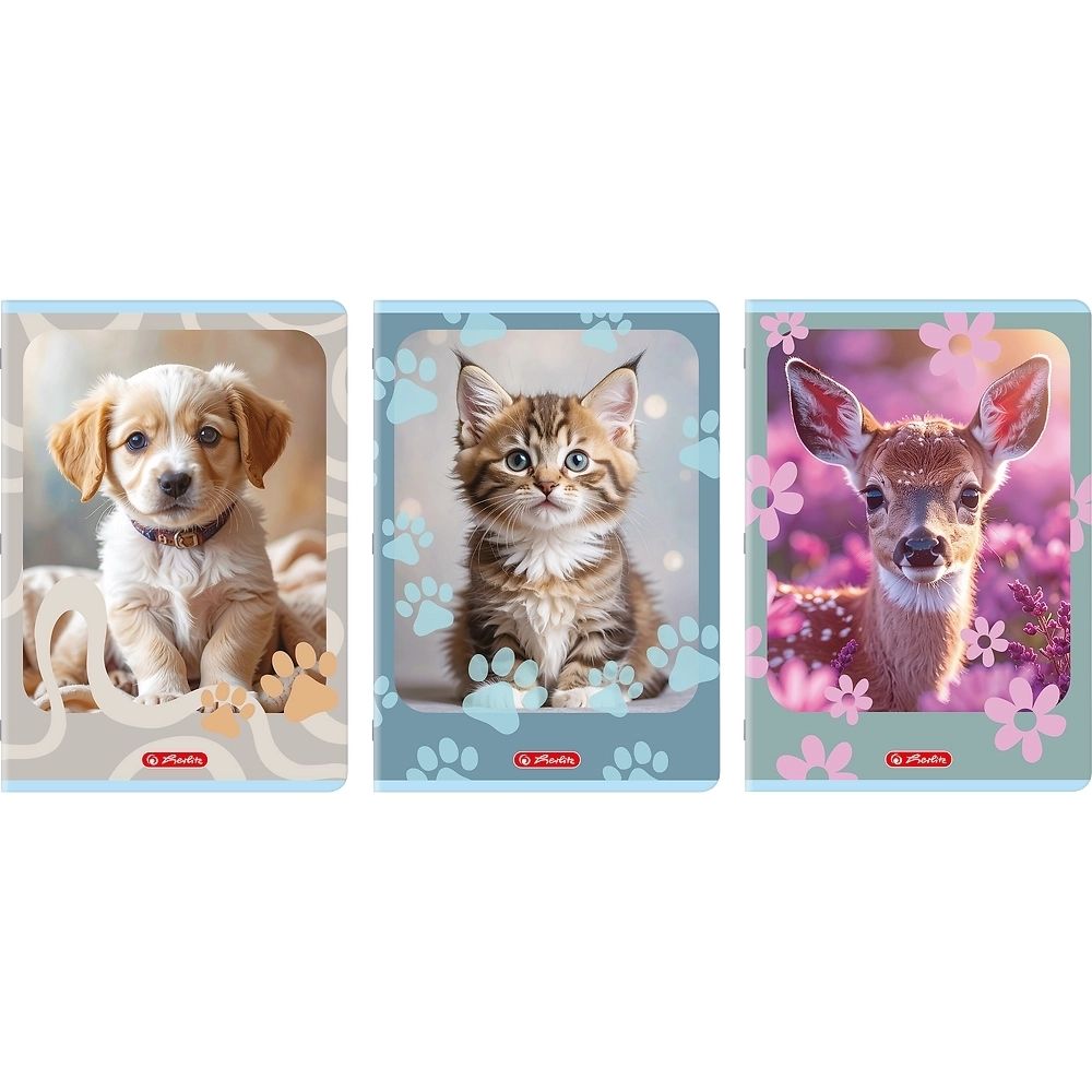 Zeszyt Herlitz Standard Animals A4/32k kratka z marginesem, 1 szt - zeszyt