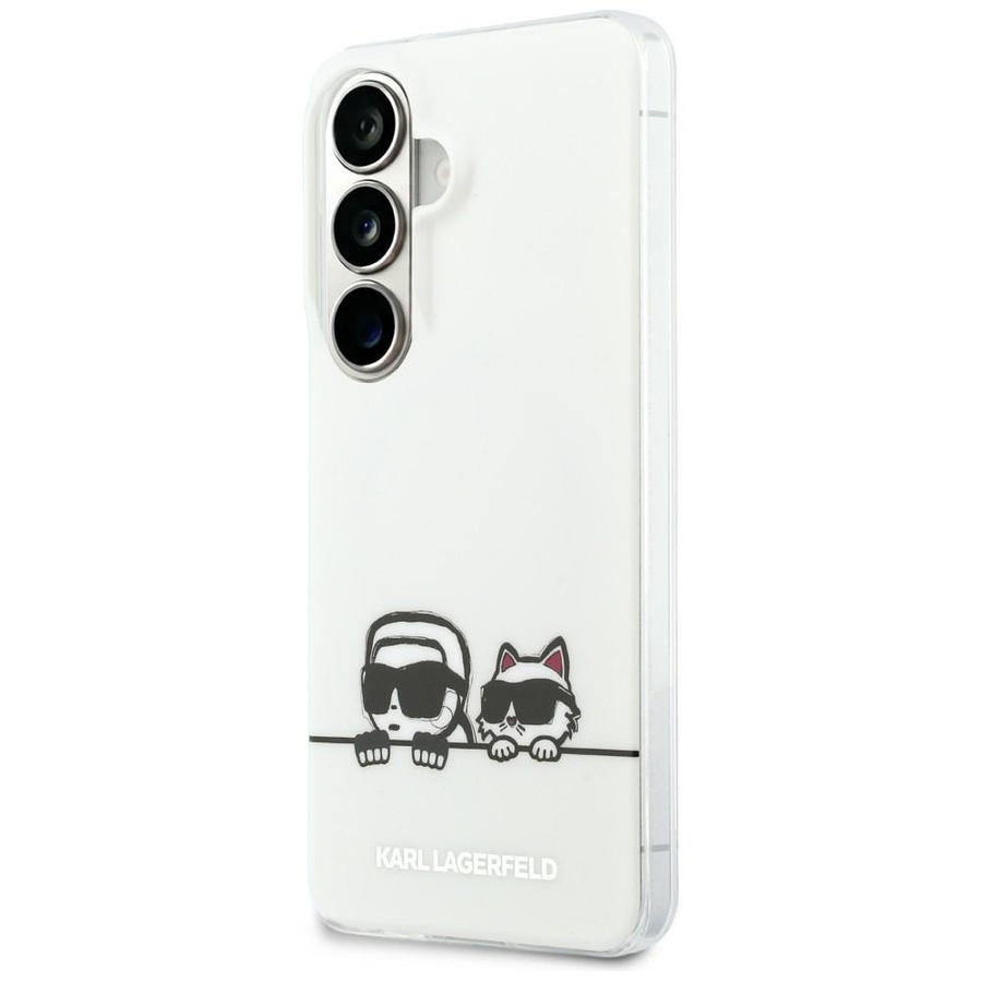 Etui Karl Lagerfeld IML Peekaboo Karl&Choupette MagSafe do Samsung Galaxy S26 Plus przezroczysty
