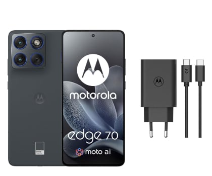 Motorola edge 70 5G 12/512GB Gadget Gray 120Hz + Ładowarka 68W