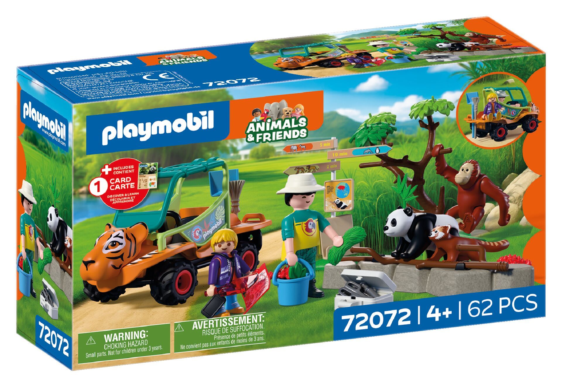 Playmobil Animals Friends Opiekun zwierząt zpojazdem 72072 - klocki