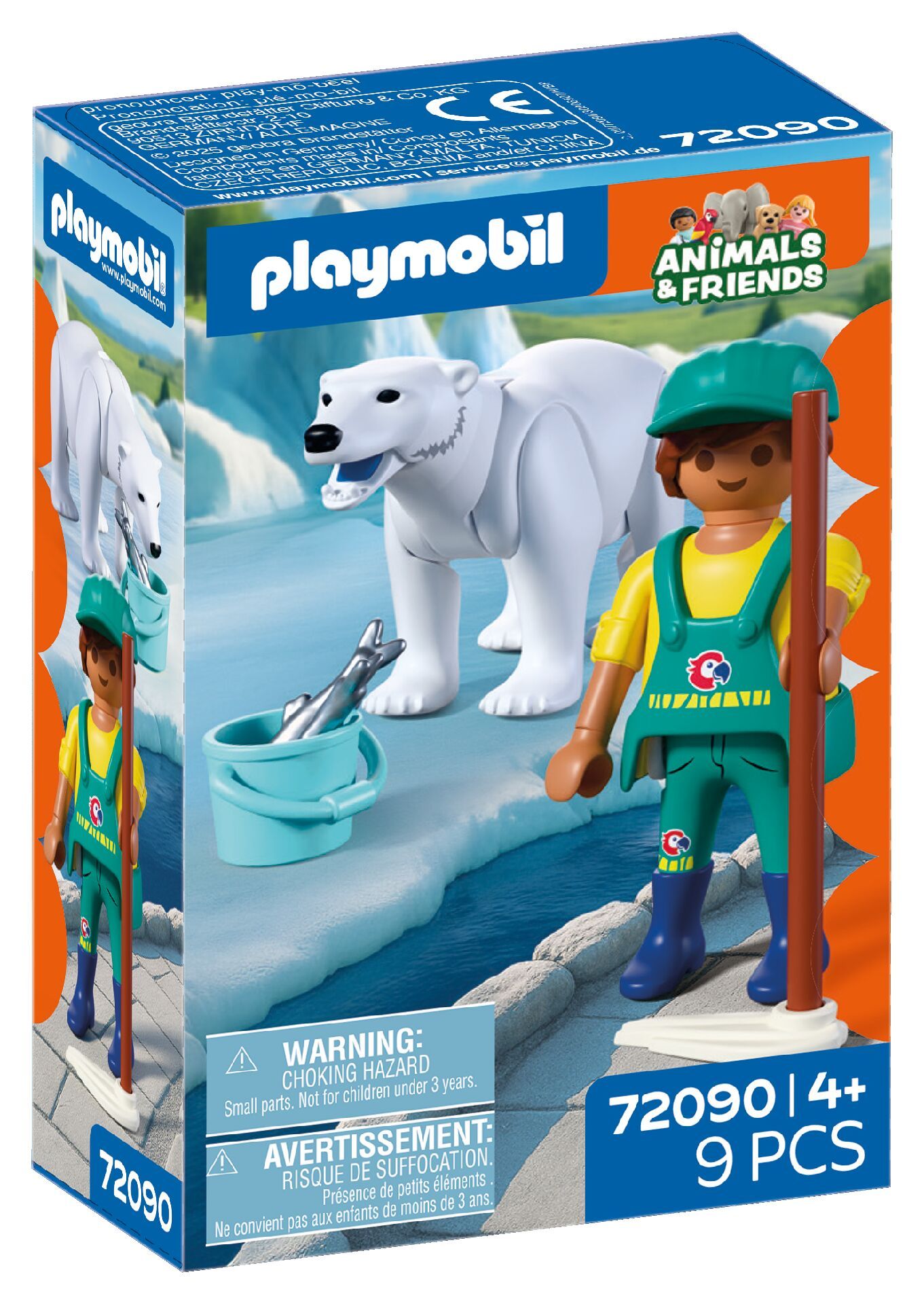Playmobil Animals Friends Niedźwiedź polarny iopiekun 72090 - klocki