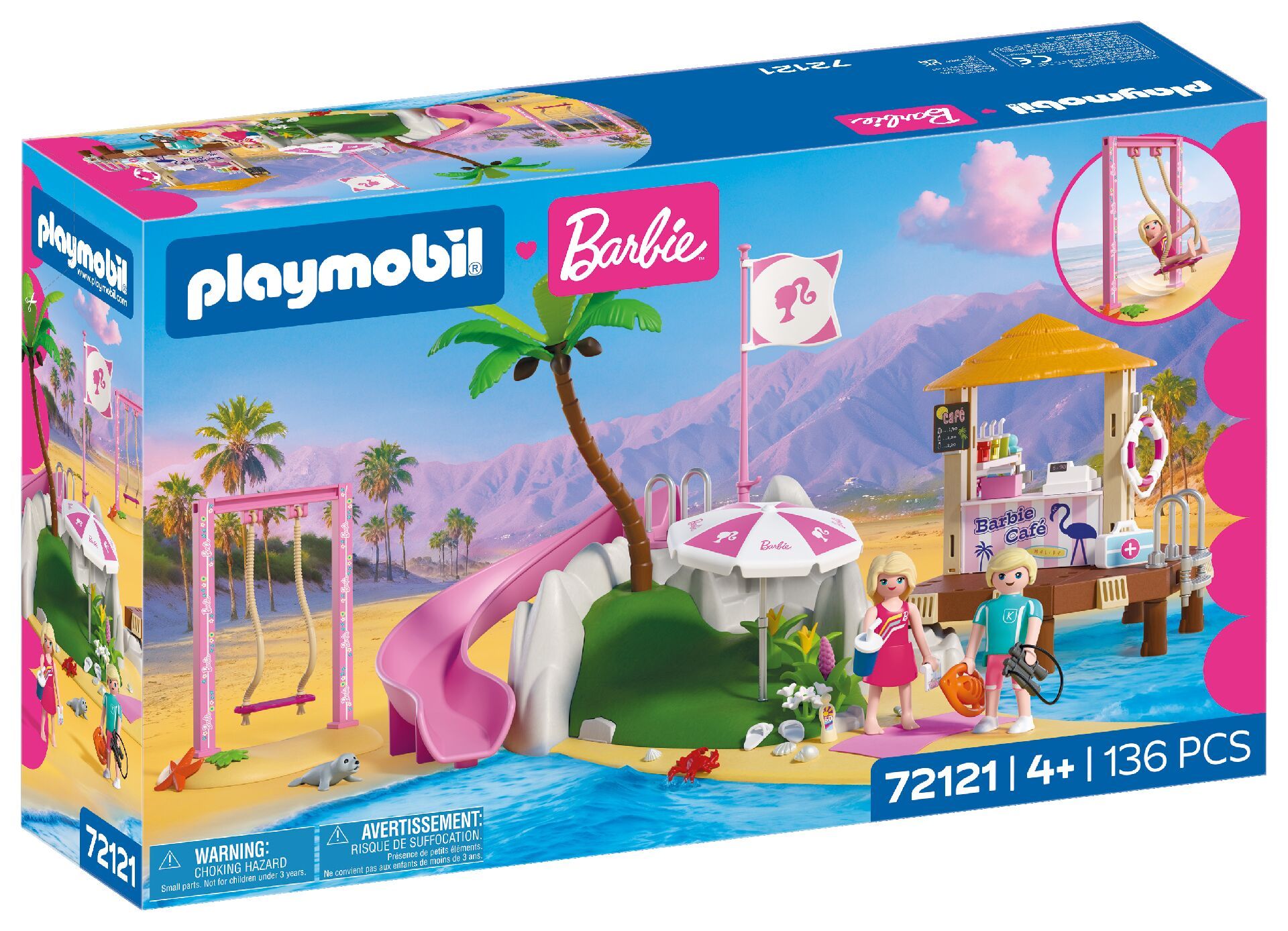 Playmobil Barbie Kawiarnia naplaży 72121 - klocki