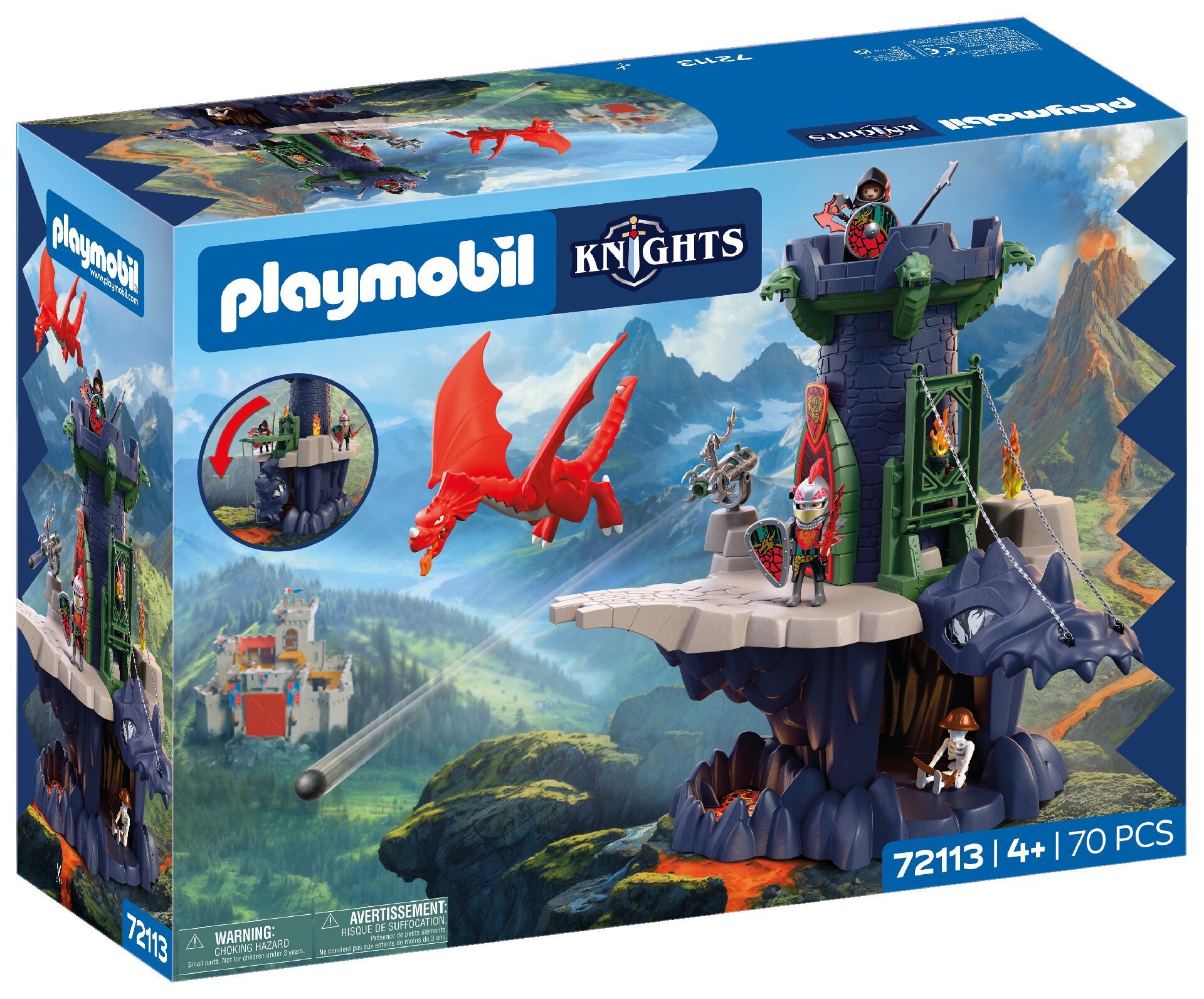 Playmobil Knights Wieża rycerzy herbu Smok 72113 - klocki