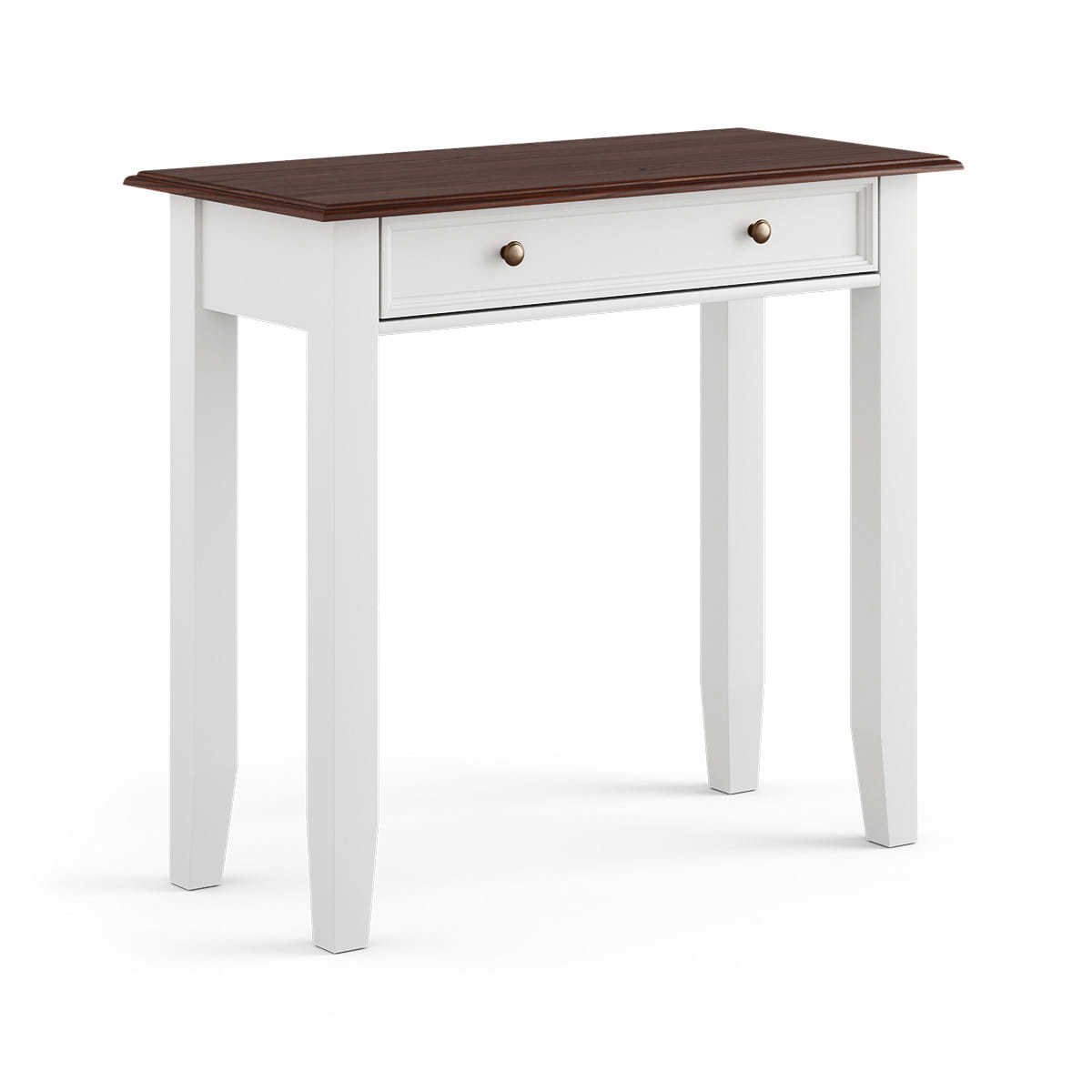 Toaletka sosnowa biały-orzech Belluno Elegante