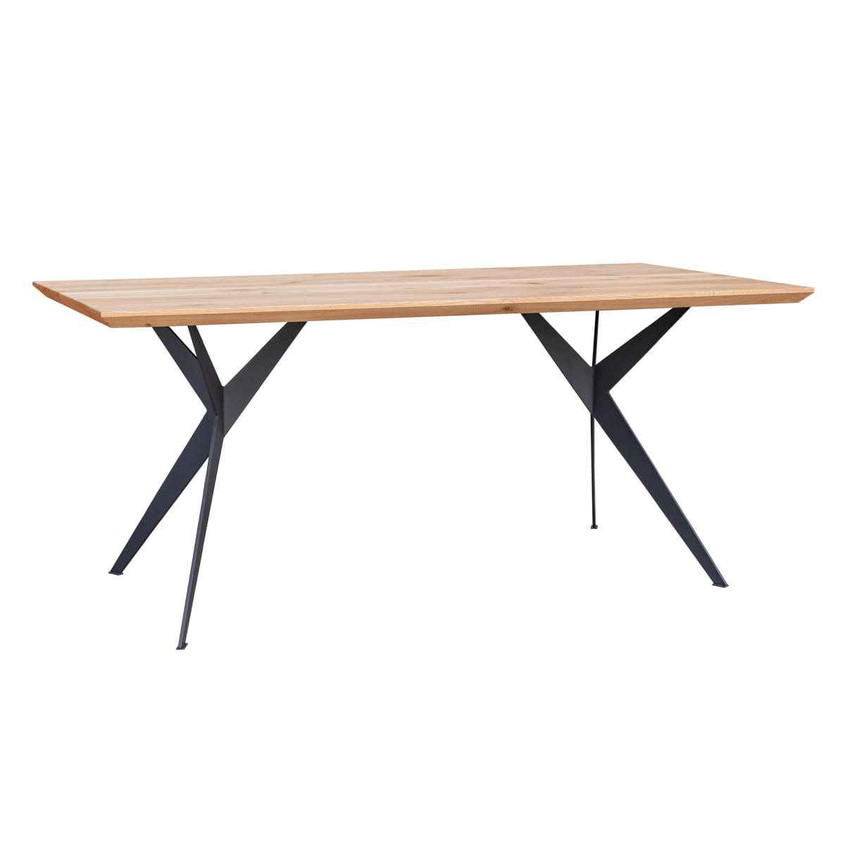 Stół dębowy na metalowych nogach 180x90 blat 4cm Caserta