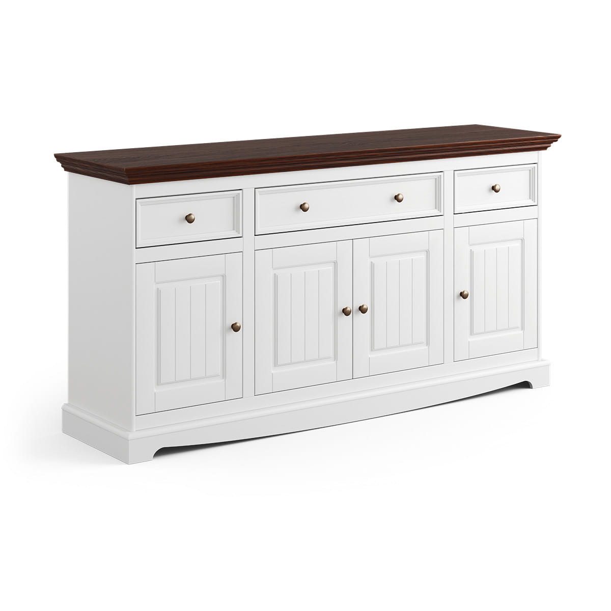Komoda Belluno Elegante 4.3 biała / orzech