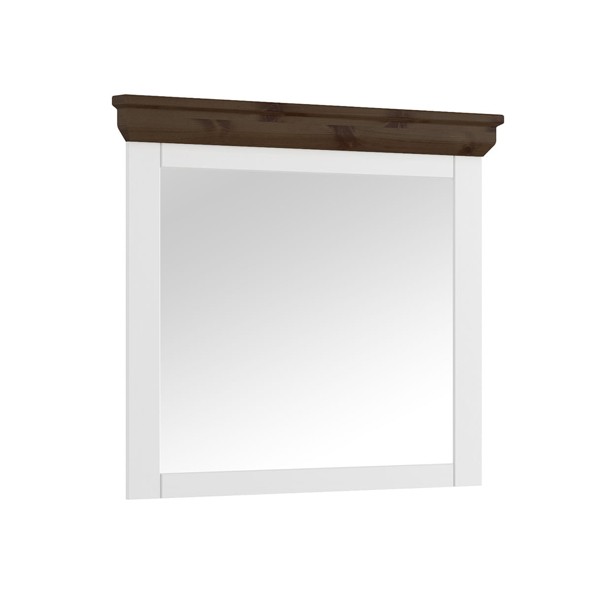 Lustro wiszące białe/tabacco Marone Elite