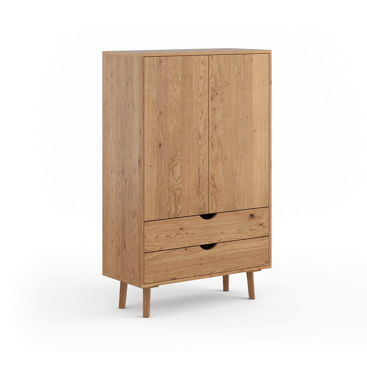 Bieliźniarka dębowa z szufladami Simona