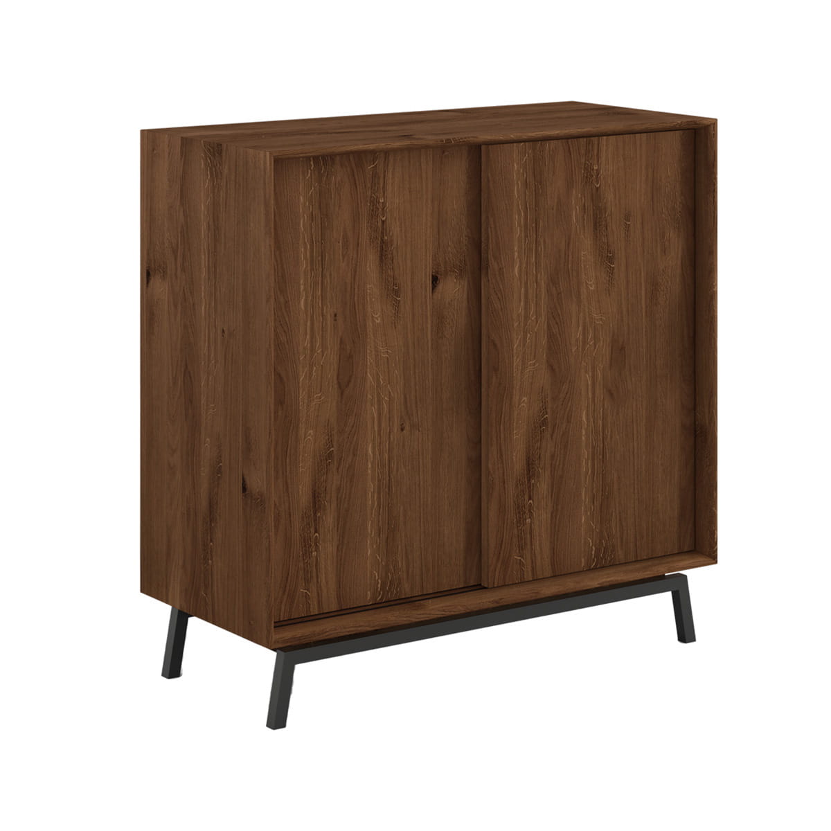 Komoda dębowa z barkiem tabacco Modern Loft