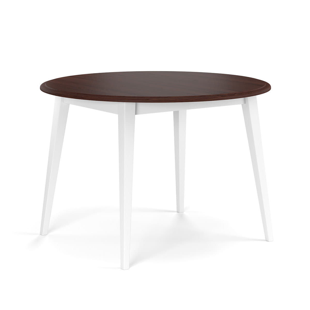 Stół okrągły 90 cm Belluno Elegante biały-orzech