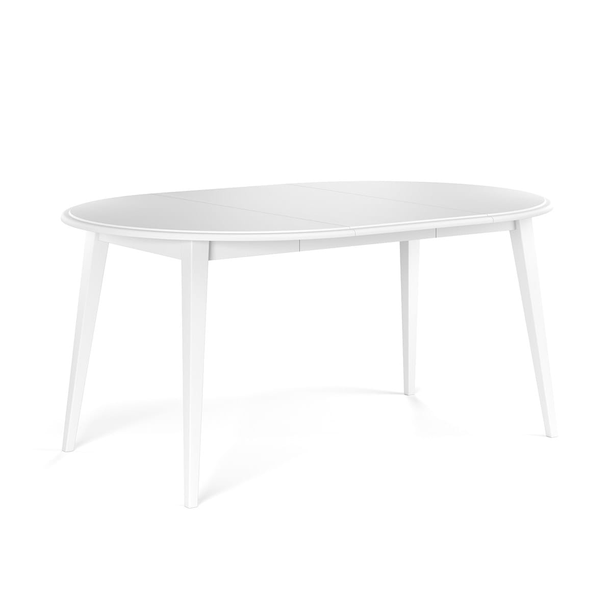 Stół okrągły rozkładany 110+50 cm Belluno Elegante biały