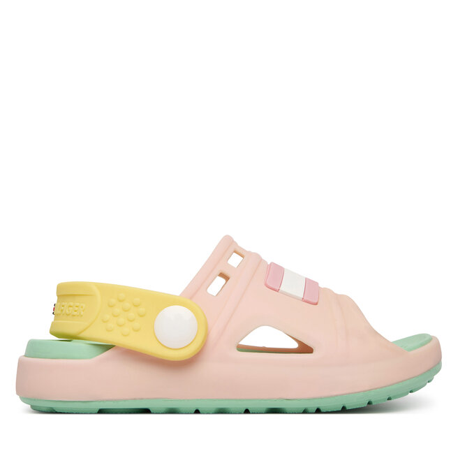 Sandały Tommy Hilfiger T3AF-34319-0083 M Różowy