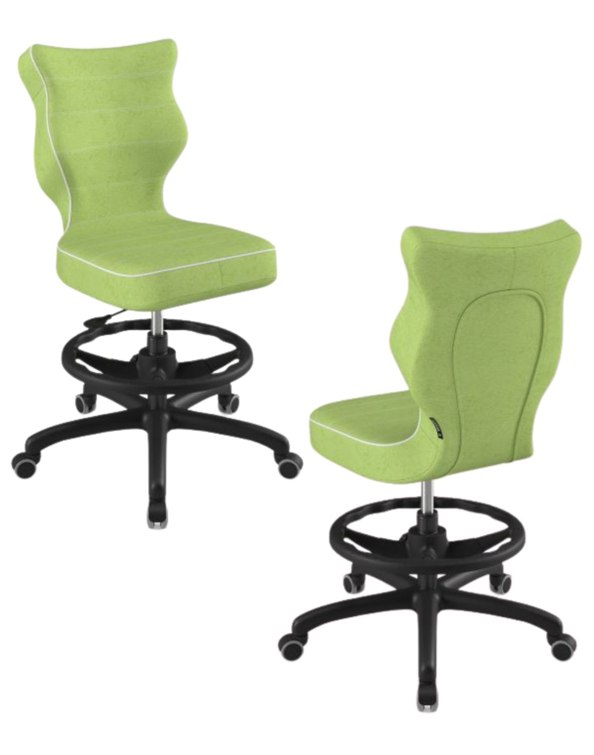 Krzesło dziecięce Entelo Petit z podnóżkiem 159-188 cm Czarna Podstawa