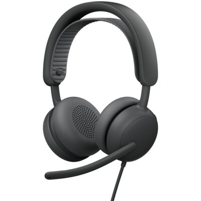 Logitech Słuchawki Zone Wired 2 Przewodowe, Nauszne, ANC Grafitowy