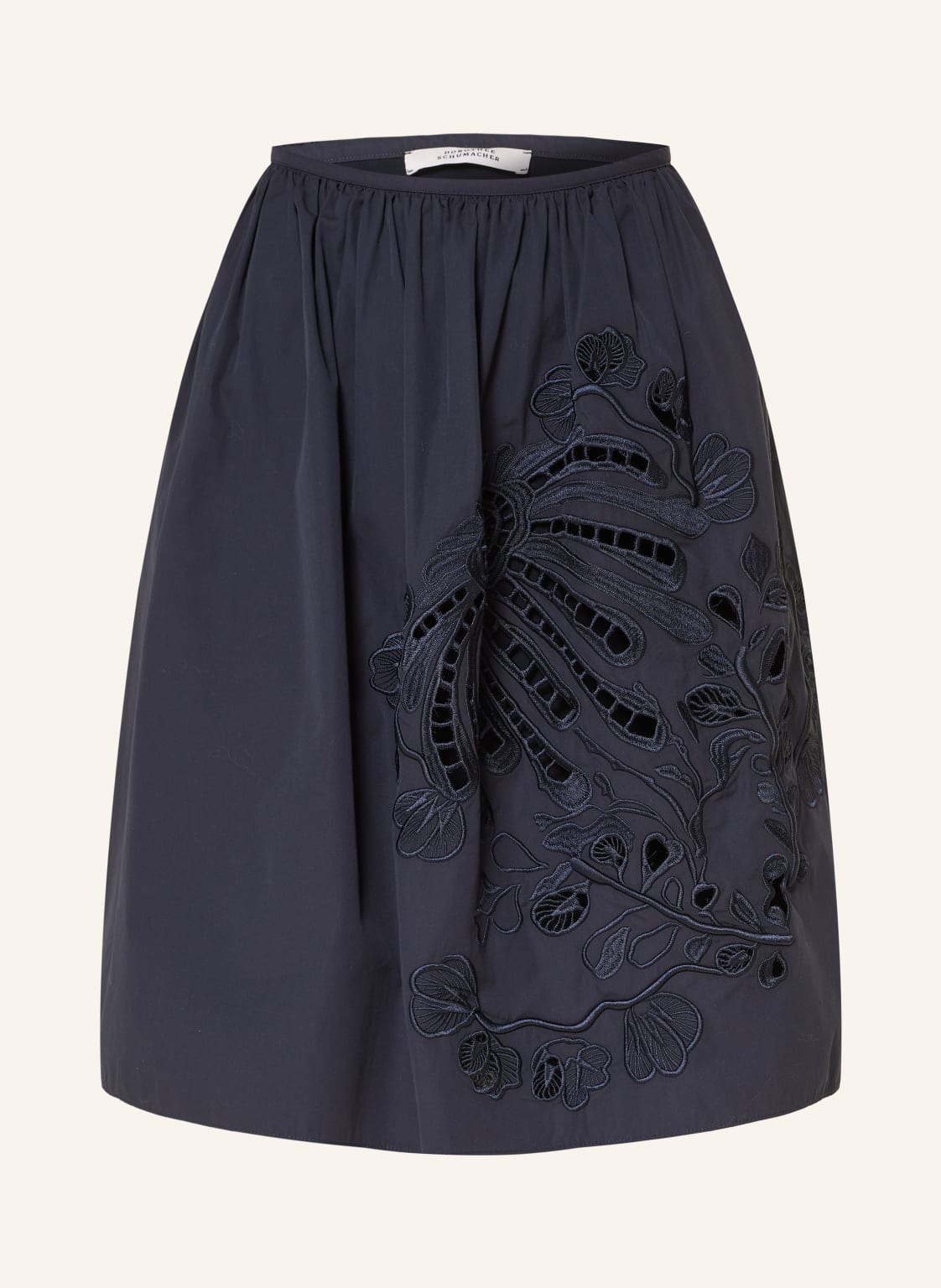 Dorothee Schumacher Spódnica Embroidered Beauty Z Koronką Ażurową blau