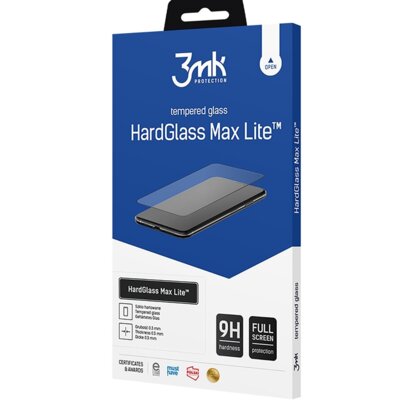 Szkło hartowane 3MK HardGlass Max Lite do Xiaomi Redmi Note 15 Pro+ 5G