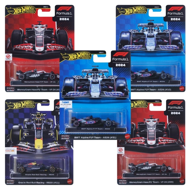 Zestaw Hot Wheels HRV11 5 Pojazdów Autek Samochodzików JBM09 JBM10 JBM19 JBM21 JBM22