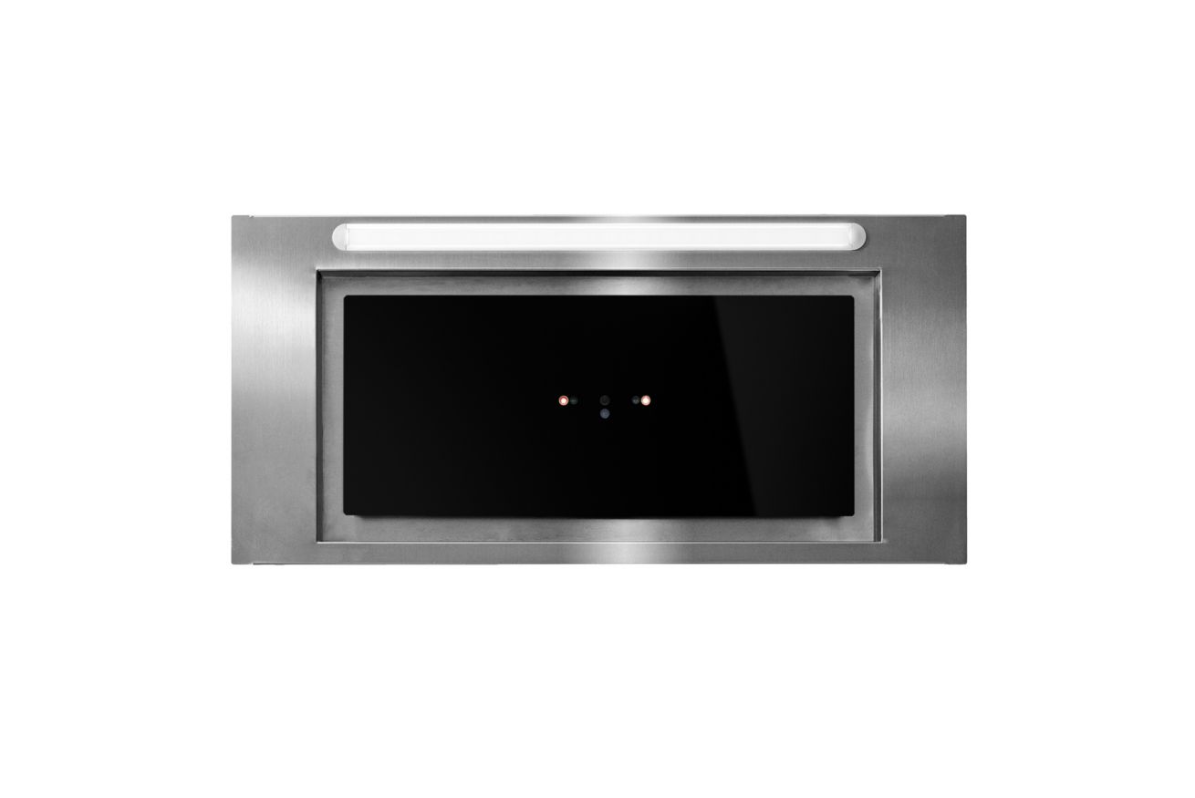 Toflesz Lumino Inox Czarne Szkło Gest 59,5cm